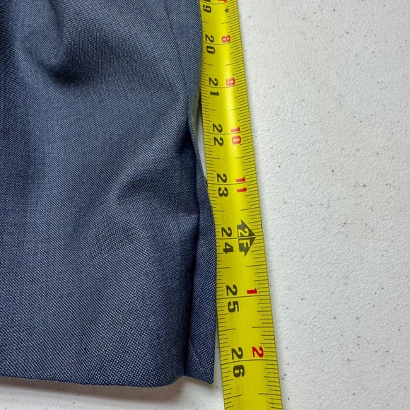 Indochino Blazer Mens 42R Blue 100% Wool Two Button Sport Coat Jacket - Picture 14 of 15